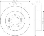 Hella 8DD 355 115-991 тормозной диск на KIA CARENS III (UN)