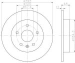 Hella 8DD 355 116-831 тормозной диск на OPEL INSIGNIA седан
