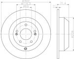 Hella 8DD 355 116-871 тормозной диск на HYUNDAI SANTA FE II (CM)