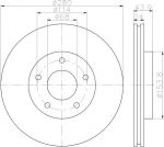 Hella 8DD 355 117-321 тормозной диск на NISSAN JUKE (F15)