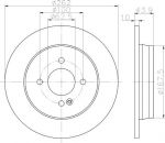 Hella 8DD 355 118-501 тормозной диск на KIA RIO III седан (UB)