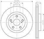 Hella 8DD 355 118-561 тормозной диск на TOYOTA RAV 4 IV (WWA4_, AVA4_, ZSA4_, ALA4_)