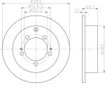 Hella 8DD 355 118-661 тормозной диск на MITSUBISHI LANCER универсал (CS_W)