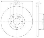 Hella 8DD 355 118-701 тормозной диск на HONDA ACCORD VII Tourer (CM)