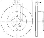 Hella 8DD 355 119-401 тормозной диск на MAZDA CX-7 (ER)