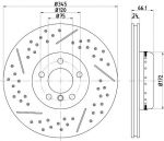 Hella 8DD 355 120-841 тормозной диск на 1 (F20)
