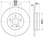 Hella 8DD 355 121-991 тормозной диск на MERCEDES-BENZ C-CLASS (W203)