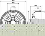 Hella 8DT 355 300-411 тормозной барабан на OPEL CORSA C (F08, F68)