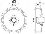 Hella 8DT 355 301-351 тормозной барабан на SEAT INCA (6K9)
