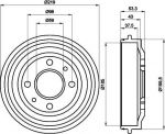 Hella 8DT 355 301-961 тормозной барабан на FIAT REGATA (138)