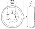 Hella 8DT 355 302-591 тормозной барабан на OPEL CAMPO (TF_)