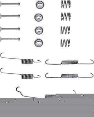 Hella 8DZ 355 200-201 комплектующие, тормозная колодка на PEUGEOT 306 (7B, N3, N5)