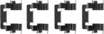 Hella 8DZ 355 203-001 комплектующие, колодки дискового тормоза на NISSAN PRIMERA Hatchback (P12)