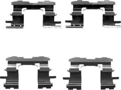 Hella 8DZ 355 203-101 комплектующие, колодки дискового тормоза на TOYOTA YARIS (SCP1_, NLP1_, NCP1_)