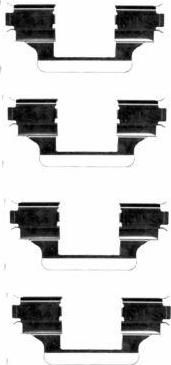 Hella 8DZ 355 203-591 комплектующие, колодки дискового тормоза на PEUGEOT 607 (9D, 9U)