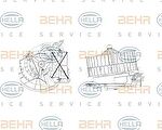 Hella 8EW 009 157-211 вентилятор салона на MERCEDES-BENZ S-CLASS (W220)