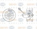 Hella 8EW 009 158-331 вентилятор салона на 3 (E36)