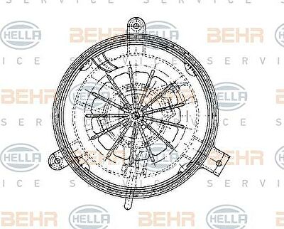 Hella 8EW 009 159-251 вентилятор салона на MERCEDES-BENZ 190 (W201)
