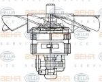 Hella 8EW 009 160-371 вентилятор салона на MAN F 90 Unterflur