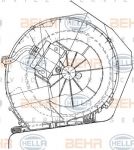 Hella 8EW 351 034-051 вентилятор салона на RENAULT KANGOO (KC0/1_)