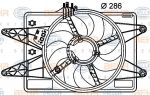 Hella 8EW 351 039-491 вентилятор, охлаждение двигателя на FIAT DOBLO Cargo (223)