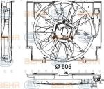 Hella 8EW 351 040-421 вентилятор, охлаждение двигателя на 5 (E60)