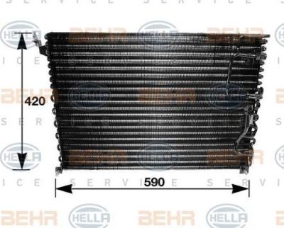 Hella 8FC 351 035-121 конденсатор, кондиционер на VOLVO 740 Kombi (745)