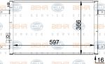 Hella 8FC 351 036-111 конденсатор, кондиционер на FORD GALAXY (WGR)