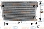 Hella 8FC 351 036-271 конденсатор, кондиционер на ROVER 600 (RH)