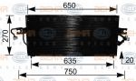 Hella 8FC 351 036-491 конденсатор, кондиционер на NISSAN ALMERA I (N15)