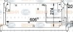 Hella 8FC 351 037-591 конденсатор, кондиционер на OPEL CORSA B (73_, 78_, 79_)