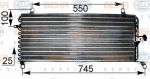 Hella 8FC 351 038-661 конденсатор, кондиционер на FIAT PUNTO (176)