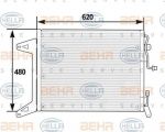 Hella 8FC 351 300-051 конденсатор, кондиционер на IVECO EuroTrakker