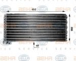 Hella 8FC 351 300-071 конденсатор, кондиционер на MAN M 2000 M
