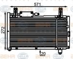 Hella 8FC 351 301-001 конденсатор, кондиционер на SUZUKI SWIFT II седан (AH, AJ)
