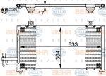 Hella 8FC 351 302-131 конденсатор, кондиционер на KIA SEPHIA (FA)