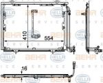 Hella 8FC 351 302-151 конденсатор, кондиционер на PEUGEOT 306 (7B, N3, N5)