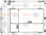 Hella 8FC 351 303-371 конденсатор, кондиционер на PEUGEOT PARTNER фургон (5)