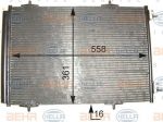 Hella 8FC 351 303-661 конденсатор, кондиционер на PEUGEOT 207 (WA_, WC_)