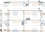 Hella 8FC 351 304-321 конденсатор, кондиционер на VW GOLF IV Cabriolet (1E7)