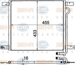 Hella 8FC 351 306-071 конденсатор, кондиционер на MAN M 2000 L