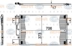 Hella 8FC 351 307-361 конденсатор, кондиционер на SCANIA P,G,R,T - series