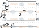 Hella 8FC 351 310-221 конденсатор, кондиционер на NISSAN QASHQAI / QASHQAI +2 (J10, JJ10)