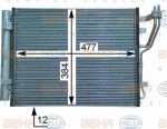 Hella 8FC 351 318-701 конденсатор, кондиционер на KIA CEE'D SW (ED)