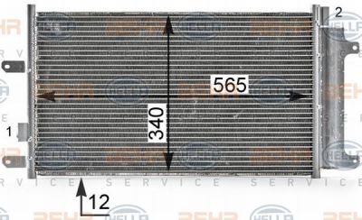 Hella 8FC 351 343-491 конденсатор, кондиционер на IVECO DAILY IV фургон/универсал