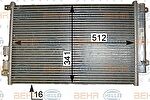 Hella 8FC 351 343-501 конденсатор, кондиционер на ALFA ROMEO 147 (937)