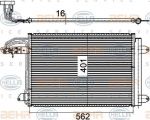 HELLA Радиатор кондиционера AUDI/VW/SKODA A3/GOLF 5/JETTA 3/OCTAVIA (8FC351301-041)