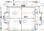 HELLA Конденсатор кондиционера 8FC351304-181 (8FC351304-181)