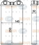 Hella 8FH 351 000-621 теплообменник, отопление салона на OPEL VIVARO фургон (F7)