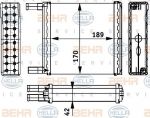 Hella 8FH 351 311-451 теплообменник, отопление салона на FORD TAUNUS '80 (GBS, GBNS)